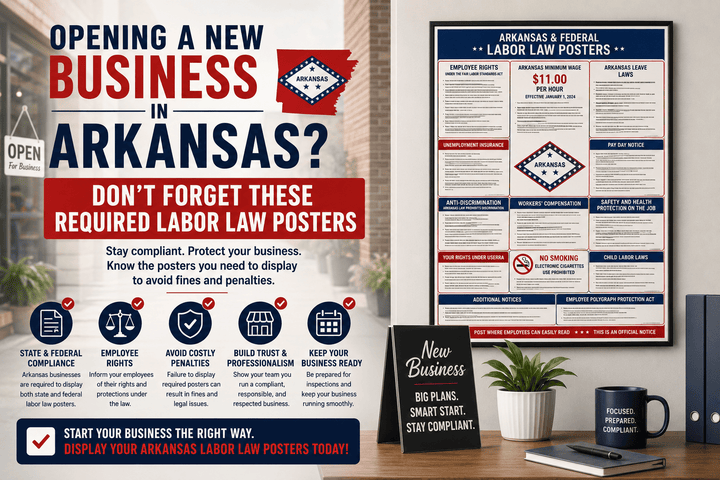 Opening a New Business in Arkansas? Don't Forget These Required Labor Law Posters