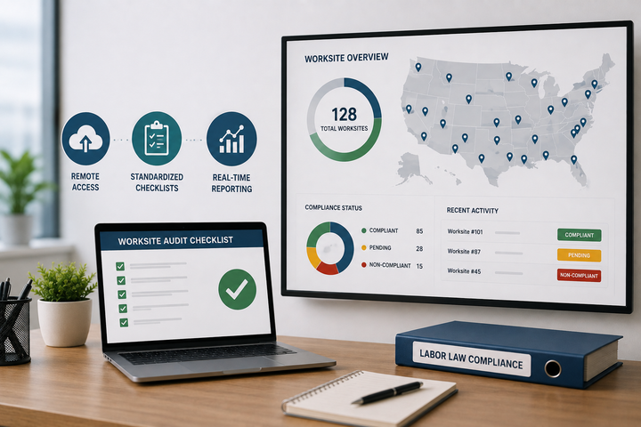 How HR Teams Can Audit 100+ Worksites Without Physically Visiting Every Location