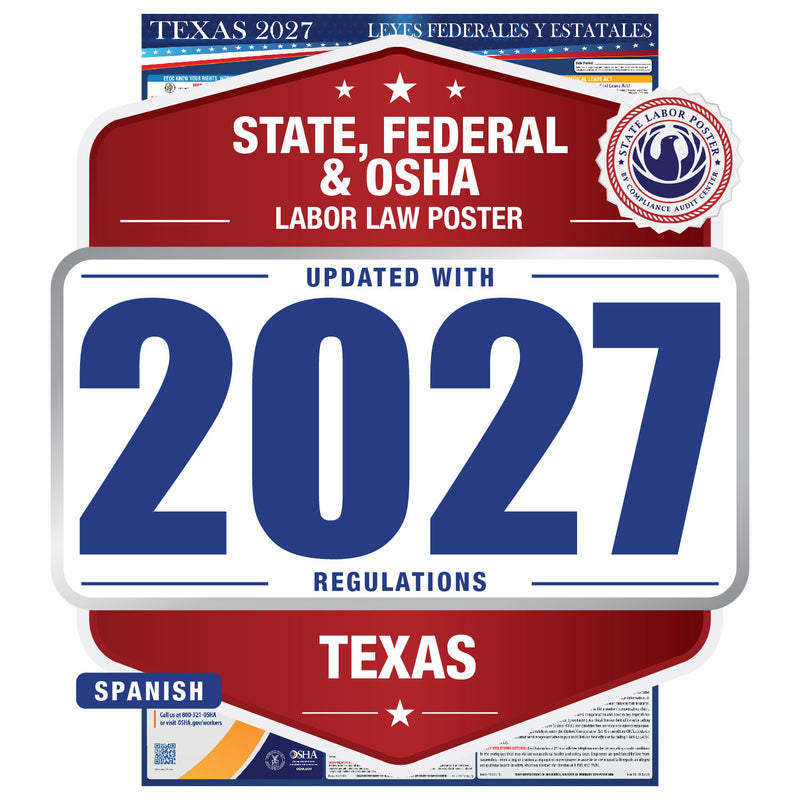 Texas 2027 labor law poster in Spanish
