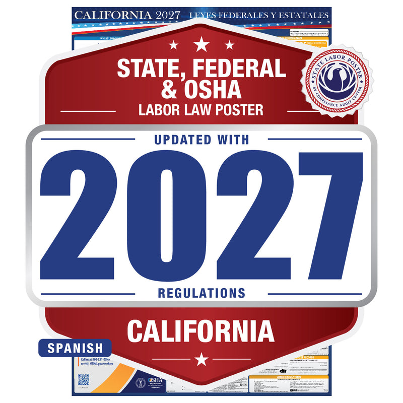 California 2027 labor law poster in Spanish