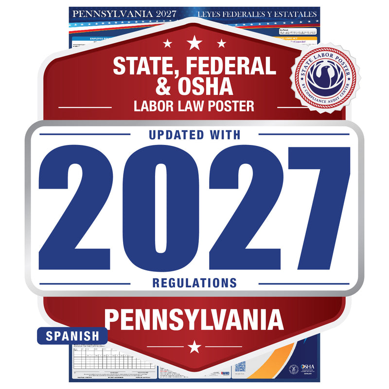 Pennsylvania 2027 labor law poster in Spanish
