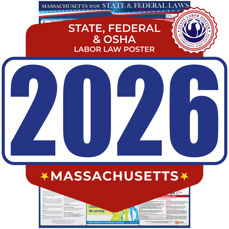 Massachusetts 2026 State & Federal Labor Law Poster