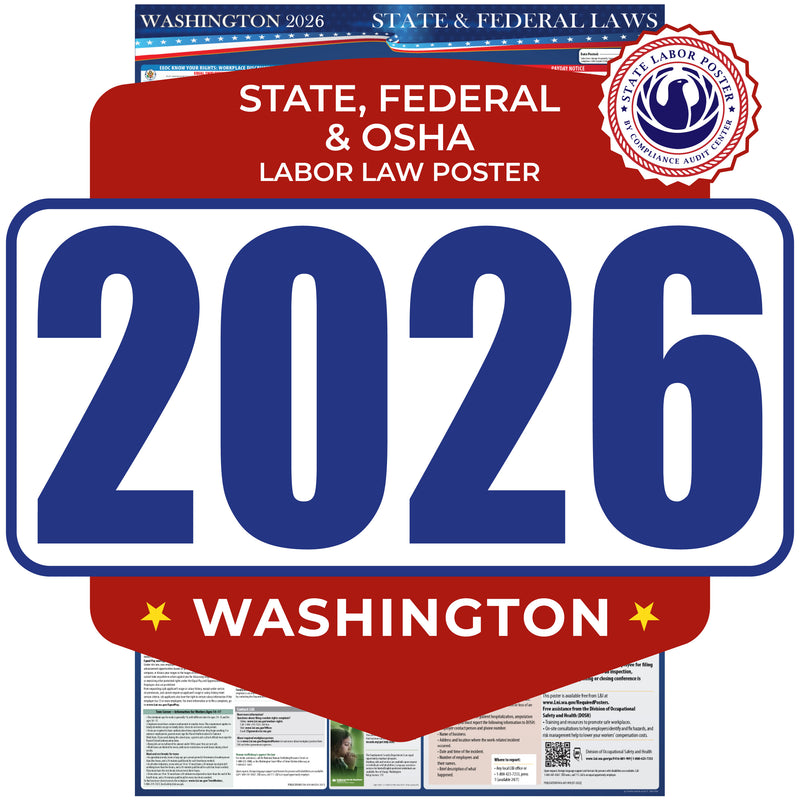 Washington 2026 State & Federal Labor Law Poster