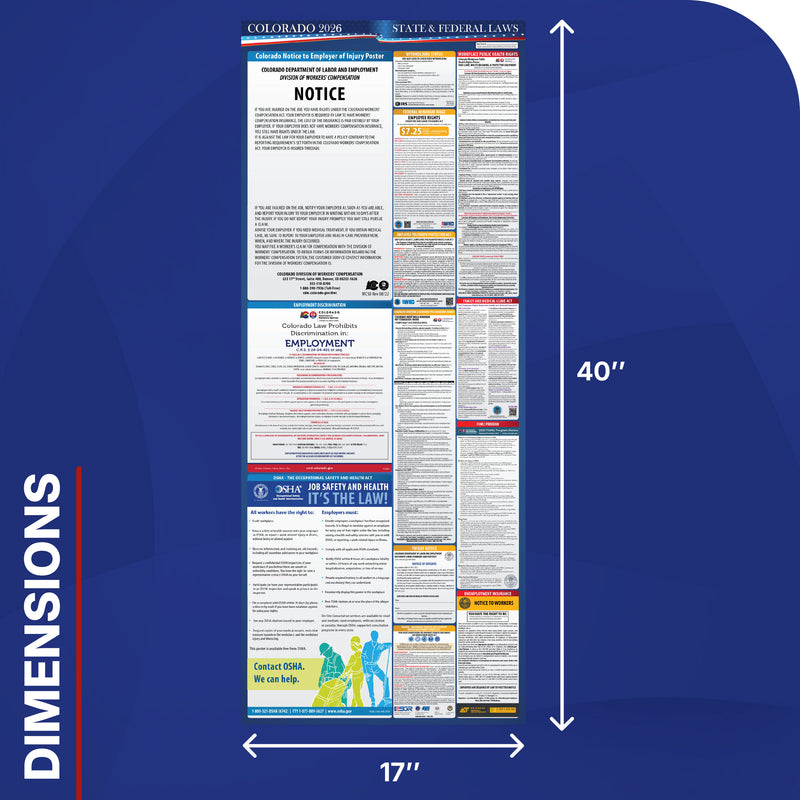 Colorado 2026 State & Federal Labor Law Poster
