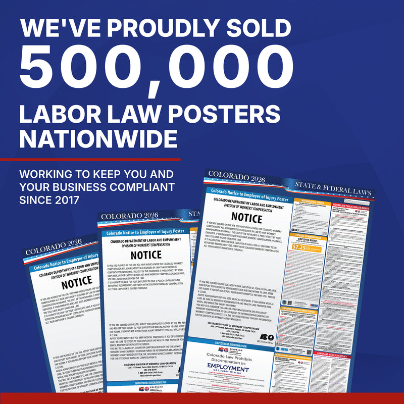 Colorado 2026 State & Federal Labor Law Poster