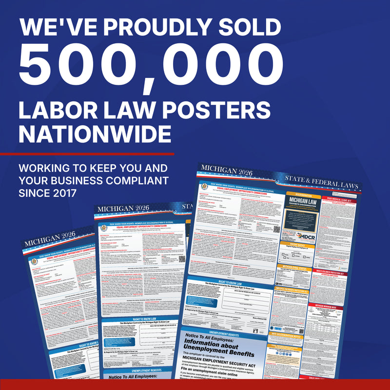 Michigan 2026 State & Federal Labor Law Poster