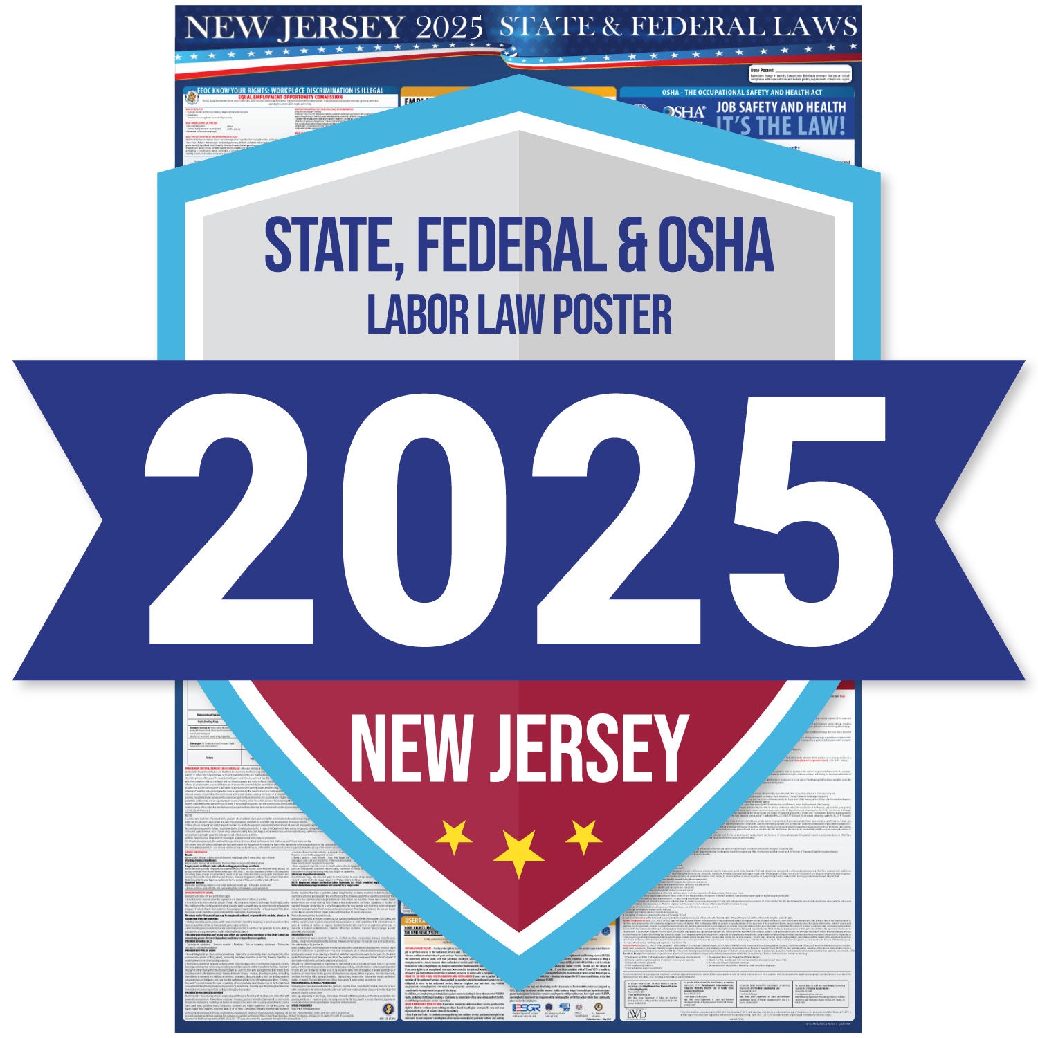 New Jersey 2025-2026 Labor Law Poster – State, Federal & OSHA ...
