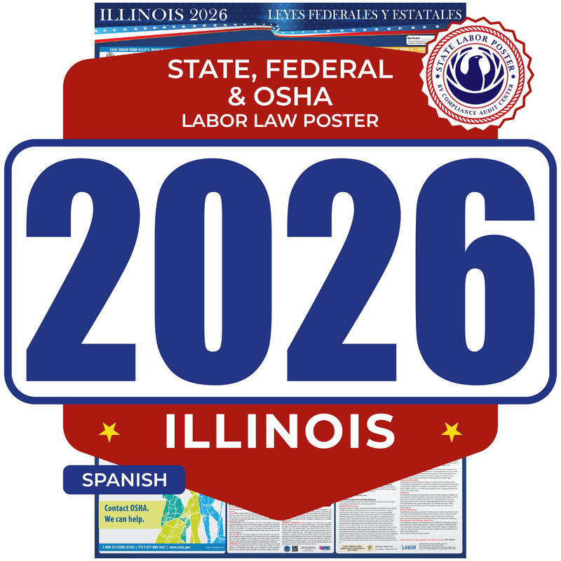 Illinois 2026 State & Federal Labor Law Poster