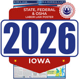 Iowa 2026 State & Federal Labor Law Poster