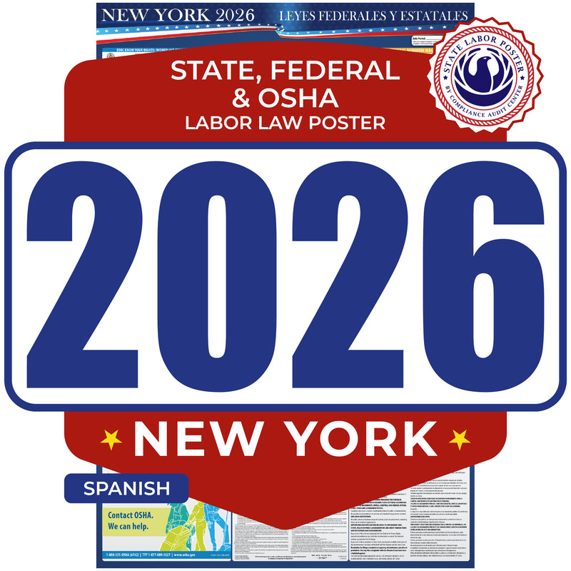 Labor law poster with updated regulations