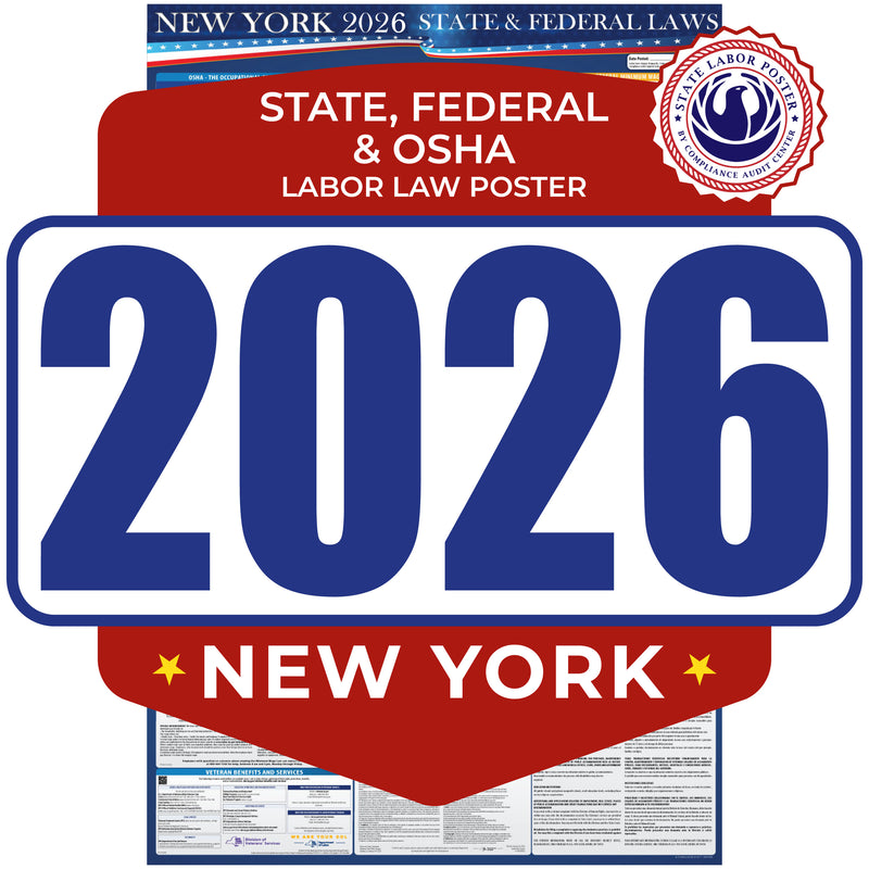 New York 2026 State & Federal Labor Law Poster