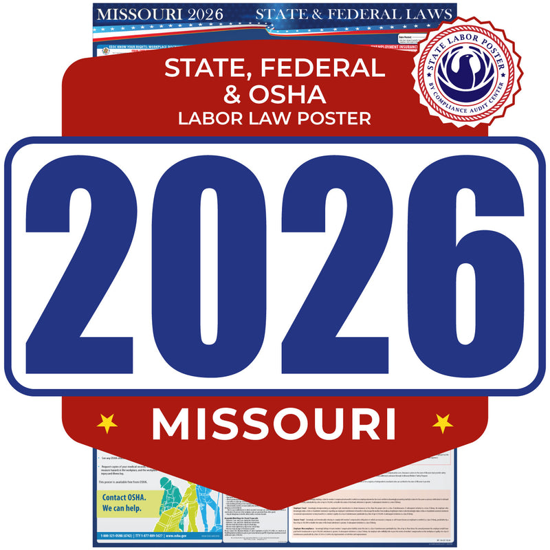 Missouri 2026 State & Federal Labor Law Poster