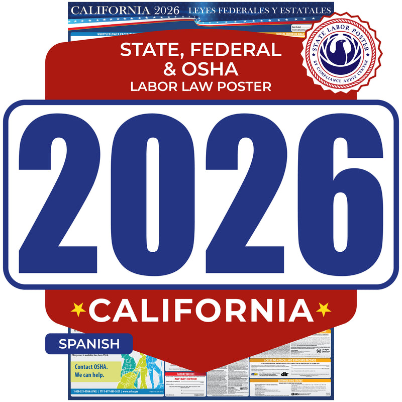 California 2026 State & Federal Labor Law Poster