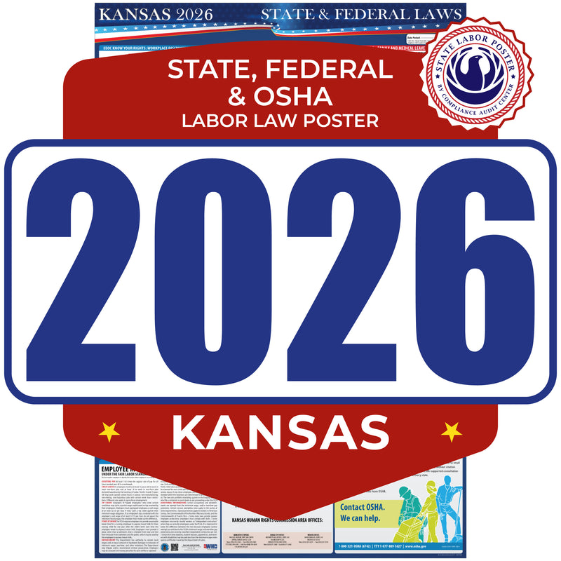 Kansas 2026 State & Federal Labor Law Poster