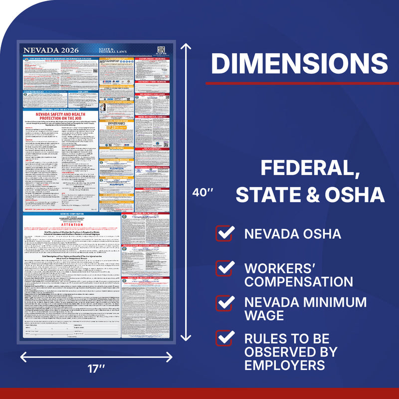 Nevada 2026 State & Federal Labor Law Poster