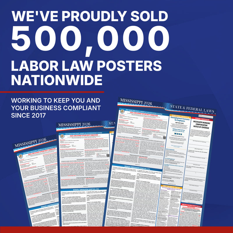 Mississippi 2026 State & Federal Labor Law Poster
