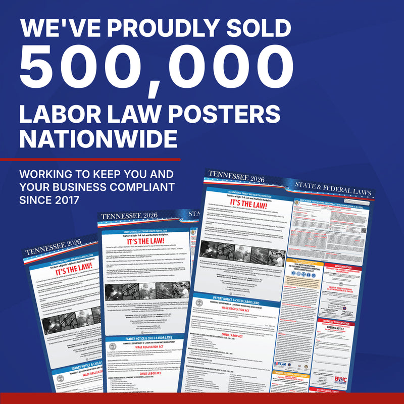 Tennessee 2026 State & Federal Labor Law Poster