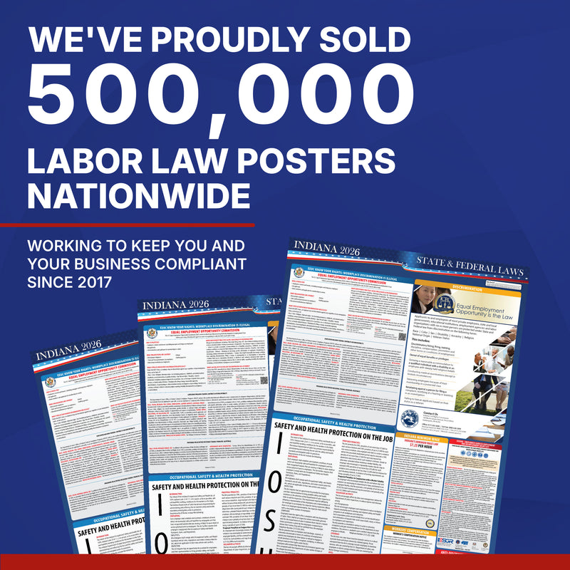 Indiana 2026 State & Federal Labor Law Poster