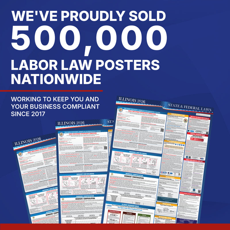 Illinois 2026 State & Federal Labor Law Poster