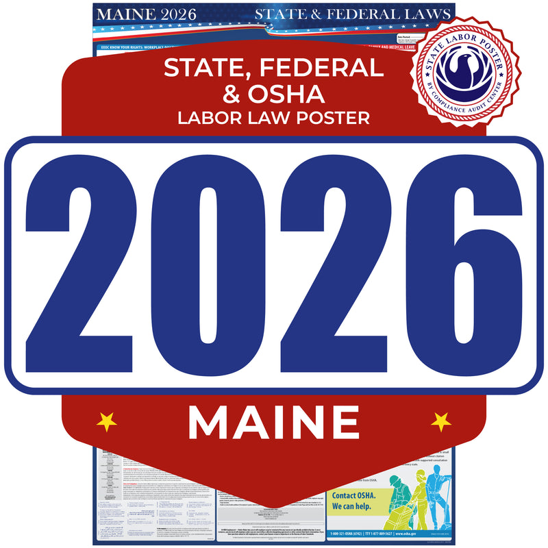 Maine labor law poster 2026