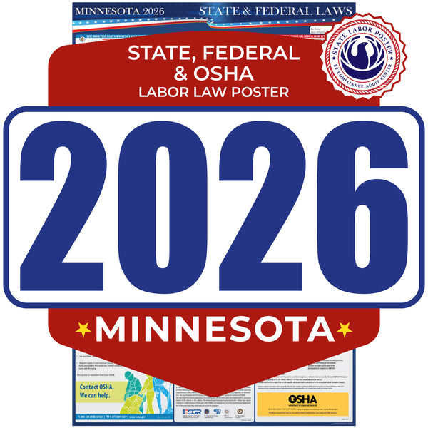Osha Mn Minnesota 2026 Labor Law Poster | State, Federal & OSHA – State Labor ...