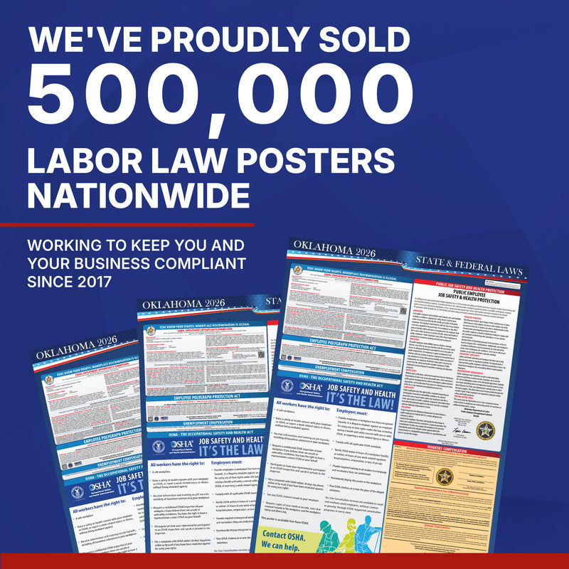 Oklahoma state and federal labor law poster