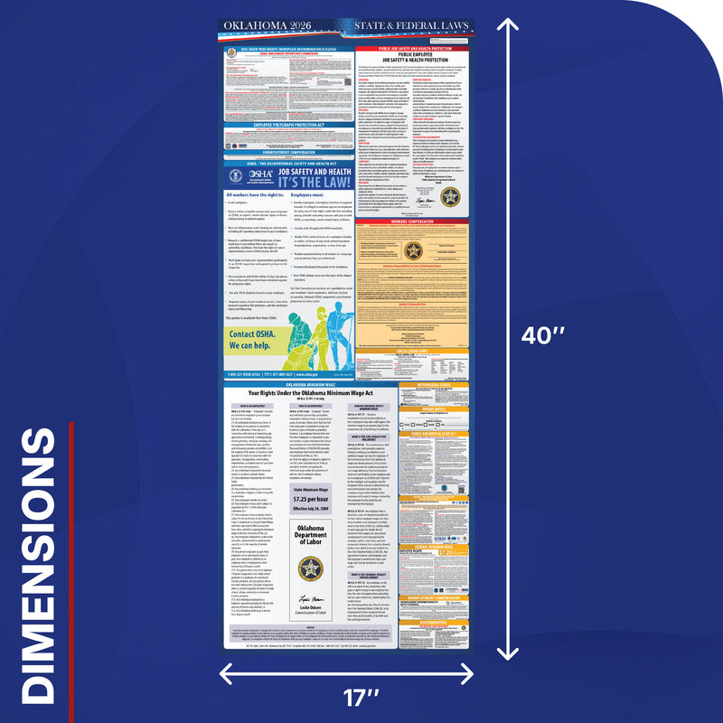 Oklahoma all-in-one labor law poster
