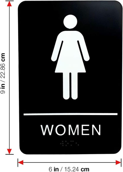 Women's Bathroom And Restroom Sign