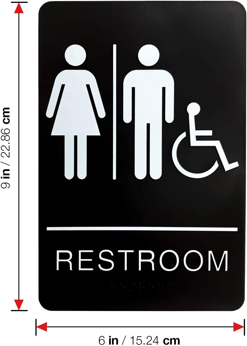 Unisex Men And Women Handicapped Sign