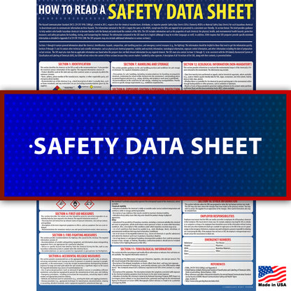 How To Read A Safety Data Sheet (SDS) Poster - 18" x 24" - 813859021054