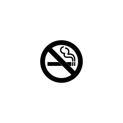 No Smoking Decal (Black)