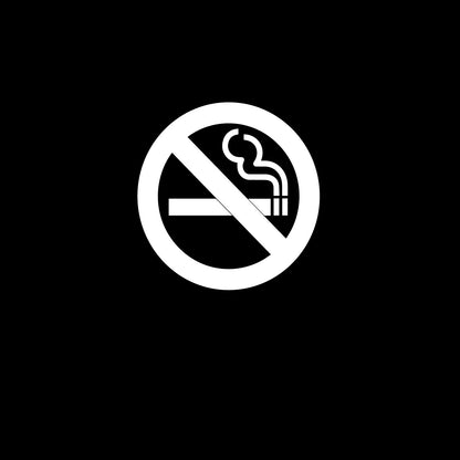 No Smoking Decal (White)